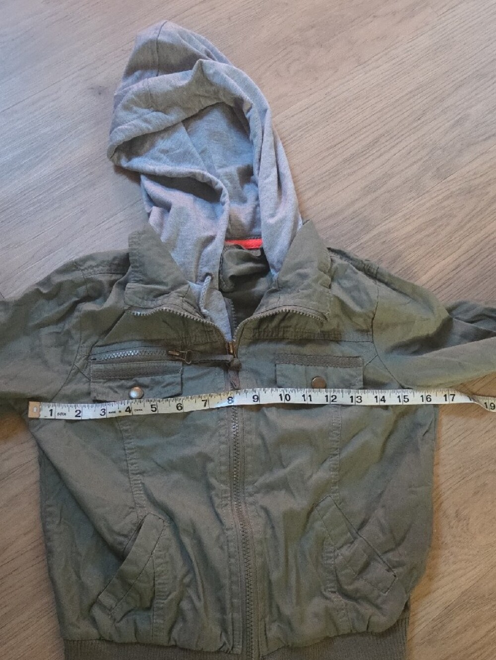 Caslon Olive Hooded Utility Jacket - Picture 9 of 11